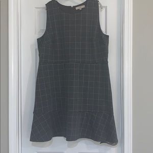 Loft Plus Gray sleeveless dress